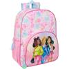 safta BARBIE PAINTERLY - Zaino scuola bambino, zaino bambino, zaino per bambini, adattabile al carrello, ideale per bambini in età scolastica, comodo e versatile, qualità e resistenza, 33 x 14 x 42