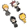 Grupo Erik Bleach Manga Set di 4 Spillette Smaltate | Pins Anime | in Scatola Regalo, per Personalizzare Vestiti, Giacche, Zaini, Divertenti