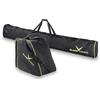 Black Crevice Borsa per sci e scarponi da sci, 43 x 27 5 cm, nero/giallo