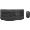 Logitech Signature Comfort MK880L Kit Tastiera e Mouse Wireless con Poggiapolsi