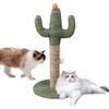 Generic Tiragraffi per gatti a forma di cactus verde, verticale naturale per gattini, pali stabili per tutti i gattini interni