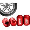 Generisch Tappi per valvole pneumatici, per auto, copertura per tappi per pneumatici, 4 pezzi, tappi per valvole per pneumatici, coperture universali per fusto per pneumatici, tappi per valvole per pneumatici