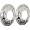 Hansen Styling Parts 2 copricerchi da 22,5 - Rivestimento per cerchio - Assale anteriore per cerchi in acciaio per camion 9x22,5 - Profondità rivestimento 65 mm - Acciaio inossidabile lucidato