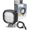 HELLA VALUEFIT 1GA 357 109-002 LED-Faro da lavoro, S3000, 12/24/48V, 3000lm, avvitato/Montaggio, esterno -arco di montaggio orientabile, Illuminazione campo vicino, Cavo 800mm, SpinaDEUTSCH