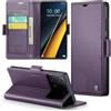 Phernykas Custodia a Libro Portafoglio per POCO X6 Pro, RFID Magnetica | 3 Slot - Per Pendolarismo, Flip Cover Doppia Fibbia Laterale, Pelle PU Anti-Macchia, Supporto, Lavoro, Telefono Libretto