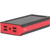 Fafeicy Power Bank, Power Bank Solare di Grande capacità da 30000 MAh con 32 Luci LED, 4 Porte USB e Doppio Tipo C, Alimentatori Interni per Computer Desktop