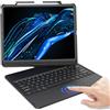 KBCASE Custodia con tastiera per iPad Air 33 cm/Pro 12,9 pollici, nero