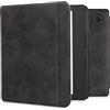 kwmobile Custodia eReader Compatibile con Tolino Vision 6 Cover - eBook Reader Flip Case - Cover eReader Simil Pelle - antracite