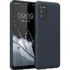 kwmobile Custodia Compatibile con Samsung Galaxy A03s Cover - Back Case per Smartphone in Silicone TPU - Protezione Gommata - blu mirtillo
