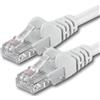 1aTTack.de 7686348 1x 10m White Cavo di rete Cat6 Cat 6 Ethernet LAN 1000 Mbit/s RJ45