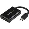 StarTech Adattatore Attivo USB-C a HDMI 2.0, 4K 60Hz, 60W PD, Nero