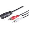 1aTTack.de 1 cavo adattatore audio stereo di alta qualità da 0,2 m con presa DIN a 5 pin a 2 spine RCA + messa a terra