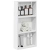 vidaXL Armadio da bagno a muro Bianco 30 x 10 x 60,5 cm