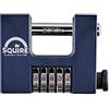 Squire Lucchetto Pesante (CBW85) - Grillo rotante più duro - Lucchetto a combinazione a 5 ruote - Acciaio legato per resistenza alla corrosione - Serratura resistente alle intemperie per casa, scuola e capannone (blu, 85 mm)