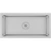 LKJVFCPW Lavello da incasso in acciaio inox, 60 x 30 cm, realizzato a mano, con scarico a forma di X, finitura spazzolata, lavello da incasso per la cucina