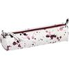 Clairefontaine 410109C Trousse rotonda Cosmicuir in vera pelle, color Ciliegia