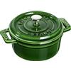 Staub 40509-804-0 Staub Mini Cocotte 10cm rund Basilikum-grün, Gusseisen