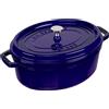 STAUB - Cocotte con coperchio - 29 x 15 cm - 4,25 L - ovale - blu scuro