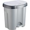 Rotho Cestino a pedale ROTHO 2 x 11 litri, altezza: 405 mm, lunghezza: 390 mm, larghezza: 320 mm