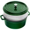 Staub cocotte rotonda verde basilico 26 cm 40510-603-0