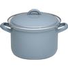 Riess Pentola per carne Riess con coperchio 20cm, 3,5L grigio smalto