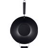 Ken Hom Wok Acciaio al carbonio con rivestimento antiaderente// Manico in resina fenolica Ø 35 cm