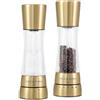 Cole & Mason Set regalo per macinino di sale e pepe Derwent, finitura oro opaco, 19 cm