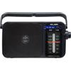 ELBE RF-942 Nero Radio Am/FM ANALOGICA PORTATILE, funzionamento a rete o a batteria, facile sintonizzazione