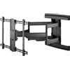 Goobay 1x Goobay 49935 Pro Supporto da parete per TV Pro FULLMOTION (L) Wide Range, nero - supporto per televisori da 37 a 70 pollici (94-178 cm), completamente mobile (girevole e inclinabile) fino a 70 kg