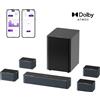 OEM Soundbar, suono surround a 71 canali, subwoofer wireless, braccio Poseidon D80