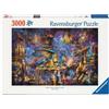 Ravensburger 12001418 - Dragon's Library: Keeper of Forgotten Lore, 3000 Pezzi,