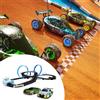 Set pista da corsa per macchinine elettriche, ideale per feste, bambini e