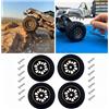 Senza marchio 4 pezzi 1/18 RC Car Wheel Tire Premium Professional DIY Modified Sturdy