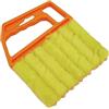 GARDINIA Spazzola di Pulizia per Veneziane, Plastica, 12 x 15 cm (LxA), Giallo-Arancione