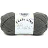 Lion Brand Yarn Company 215-150 Feels Like Butta Filato, Carbone, Una matassa