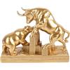 suruim Statua di toro e orso, statua di toro da Wall Street, regalo ideale per uomini, decorazione per ufficio, da parete, toro, vs orso, decorazione per la casa, mercato azionario, statuetta di toro