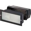 VELAMP - Faretto Led da Esterno e Interno BRICK con Attacco Lampadina E27, Potenza Max 40W, Faretti Led Giardino Impermeabili IP54, Faro Esterno Segnapasso da Incasso per Vialetti, Scale, Garage, Casa