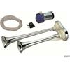 Marco Tromba Doppia Marco Chrome con Compressore in Ottone Cromato - 390 mm - 12V