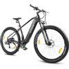 AZMA Bici Elettrica,27,5/29 Bici Elettrica Uomo Donna da 36V18AH Batteria Rimovibile,Autonomia di 140,Bicicletta Elettrica,8 Velocità Ebike da per MTB, Freno Idraulico (nero-29-U1)