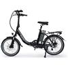GermanXia® Mobilemaster Touring Plus CH 9G - Bicicletta elettrica pieghevole, 250 W HR/15,6 Ah, portata fino a 140 km secondo il codice della strada tedesco, manubrio confortevole, colore nero