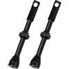 OTOTEC Set di 2 valvole tubeless nere da 60 mm in lega di alluminio compatibili con Peaty's compatibile con Muc-Off
