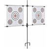 vidaXL Supporto Bersagli di Carta con Fogli di Tiro 78x76cm Acciaio