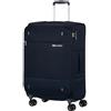 Samsonite Base Boost Facelift - Valigia Morbida 66 cm Media, Valigia da Stiva, Lucchetto TSA, Leggera & Espandibile, 67.5/73.5 L, Blu Navy