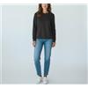 GANT Maglione A Collo Girocolo Su Misura Donna XS A Manica 3/4 Grigio