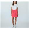 HUGO BOSS Gonna Baveda-D Donna UK 8 In Mistura Di Seta Pieghettata Mini Rosa