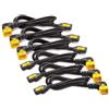 APC C13 - C14 (90 Deg), 1.8m, 6-pack Nero, Giallo 1,83 m Accoppiatore C13 Accopp