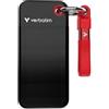 MediaMondo Verbatim Pocket SSD 1 TB USB tipo-C 3.2 Gen 2 (3.1 Gen 2) Nero Rosso