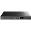 Cudy 16 -Port Gigabit Poe+ Switch con 2 porte uplink e 2 slot SFP 200w - switch