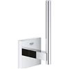 GROHE QUICKFIX Start Cube, Porta rotolo di scorta, Installazione a vite o con colla, Cromo, 40979000