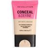 Revolution Beauty London Revolution Conceal & Define Soft Matte Tube Foundation, F1N